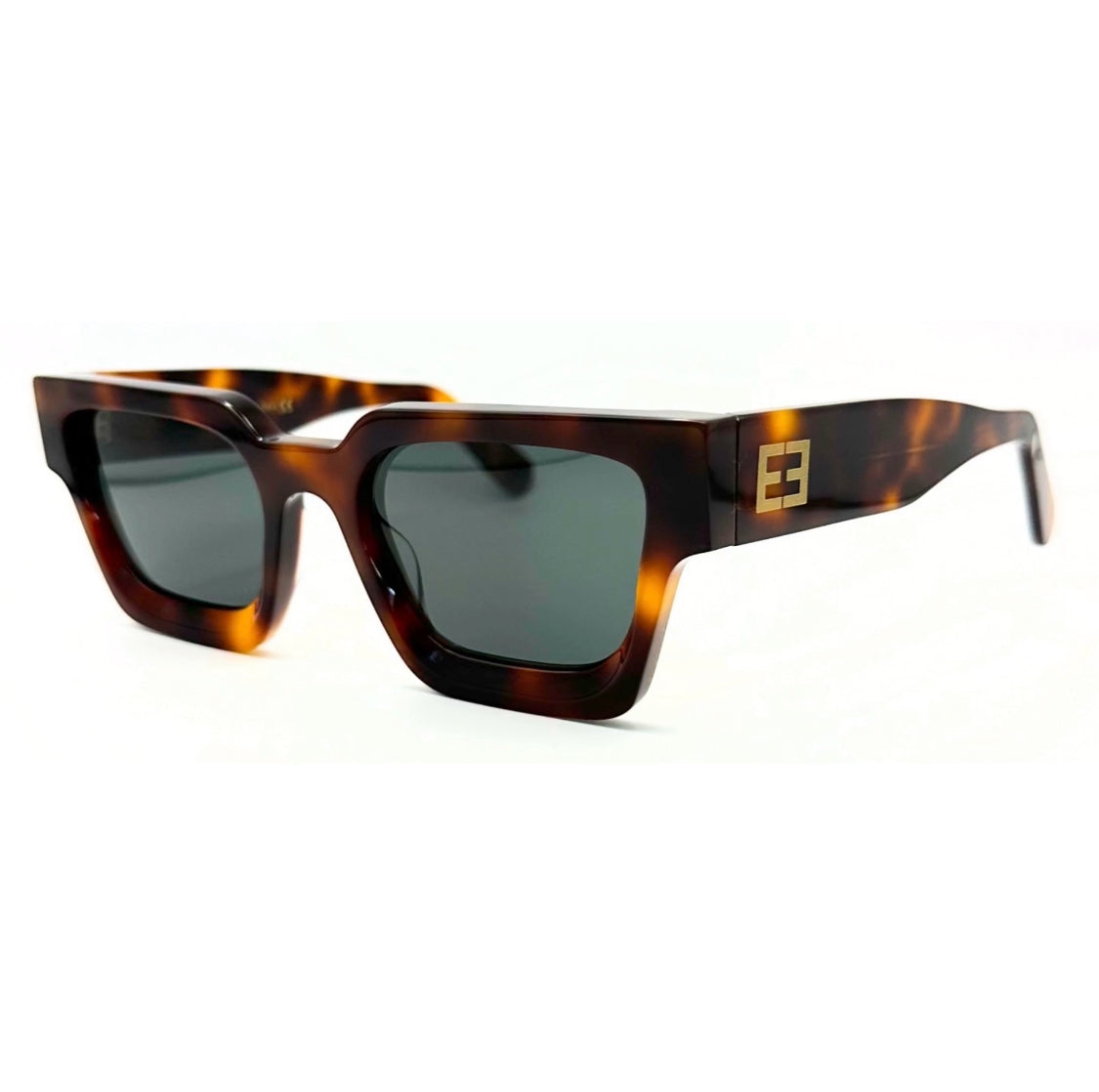 ERMEAV™ Milionário Italiano Sunglasses Unisex (Tortoise and Gold) Made in Italy. Mazzucchelli Acetate.