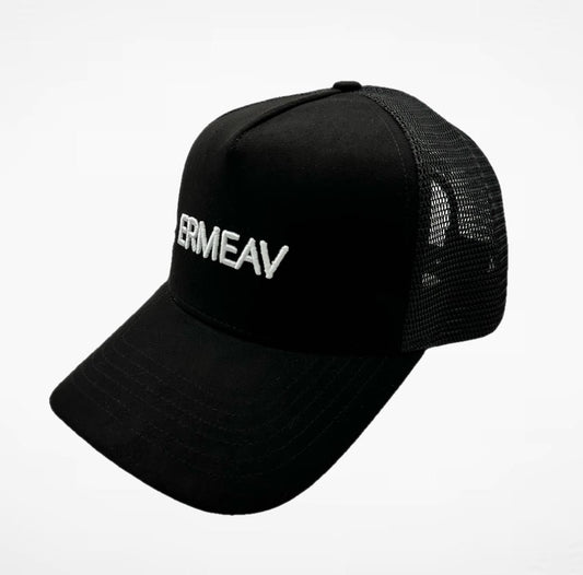 Ermeav Suede Mesh Embroidered Hat